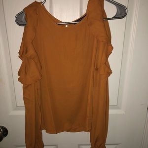 Cold shoulder, flowy, fashion blouse